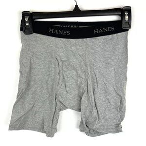 Hanes Boy’s 3-Pack Grey/Black Boxer Shorts Size Large